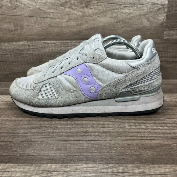 Saucony Shadow Gray Purple Womens US Size 9 EUR 40.5 S1108-840 Sneakers - Picture 4 of 10